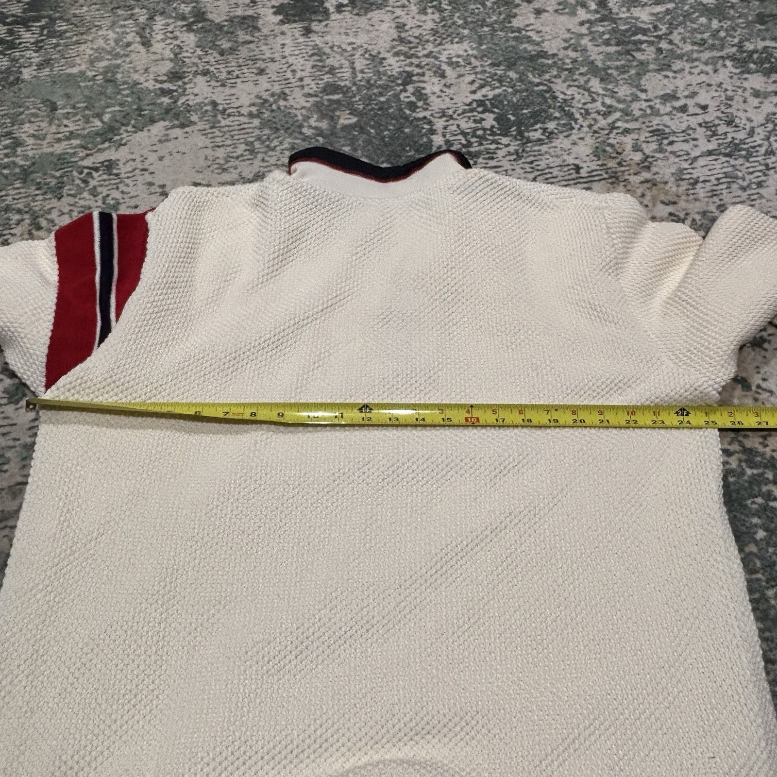 Holebrook "Norwegian Flag" Sweater 2xl Off White Textured Knit Sweater Euc — image 7 of 8